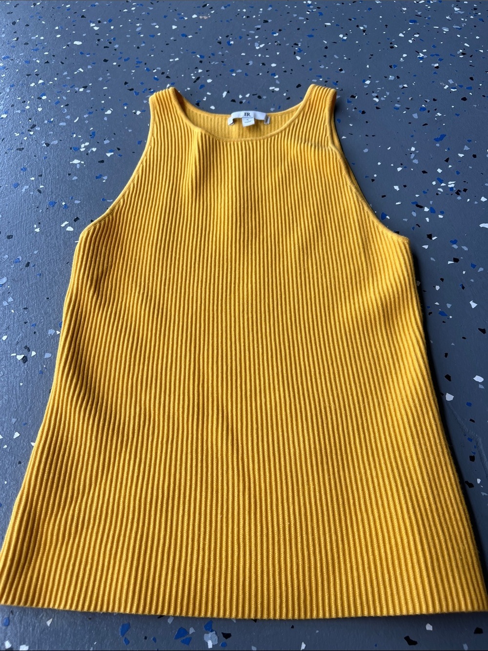 Banana Republic Ribbed Sleeveless Tank Top - Mustard